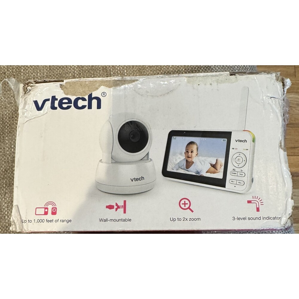 VTech VM924 No WiFi Remote Pan-Tilt-Zoom Video Baby Monitor - 5" LCD Screen